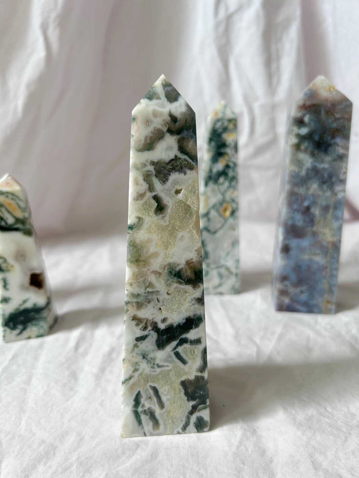 Zebra moss agate