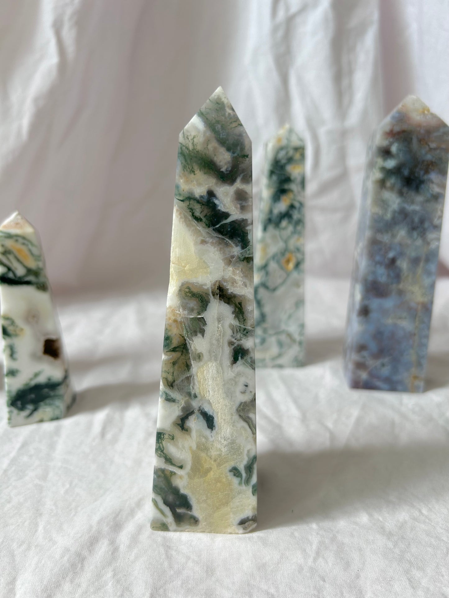 Zebra moss agate