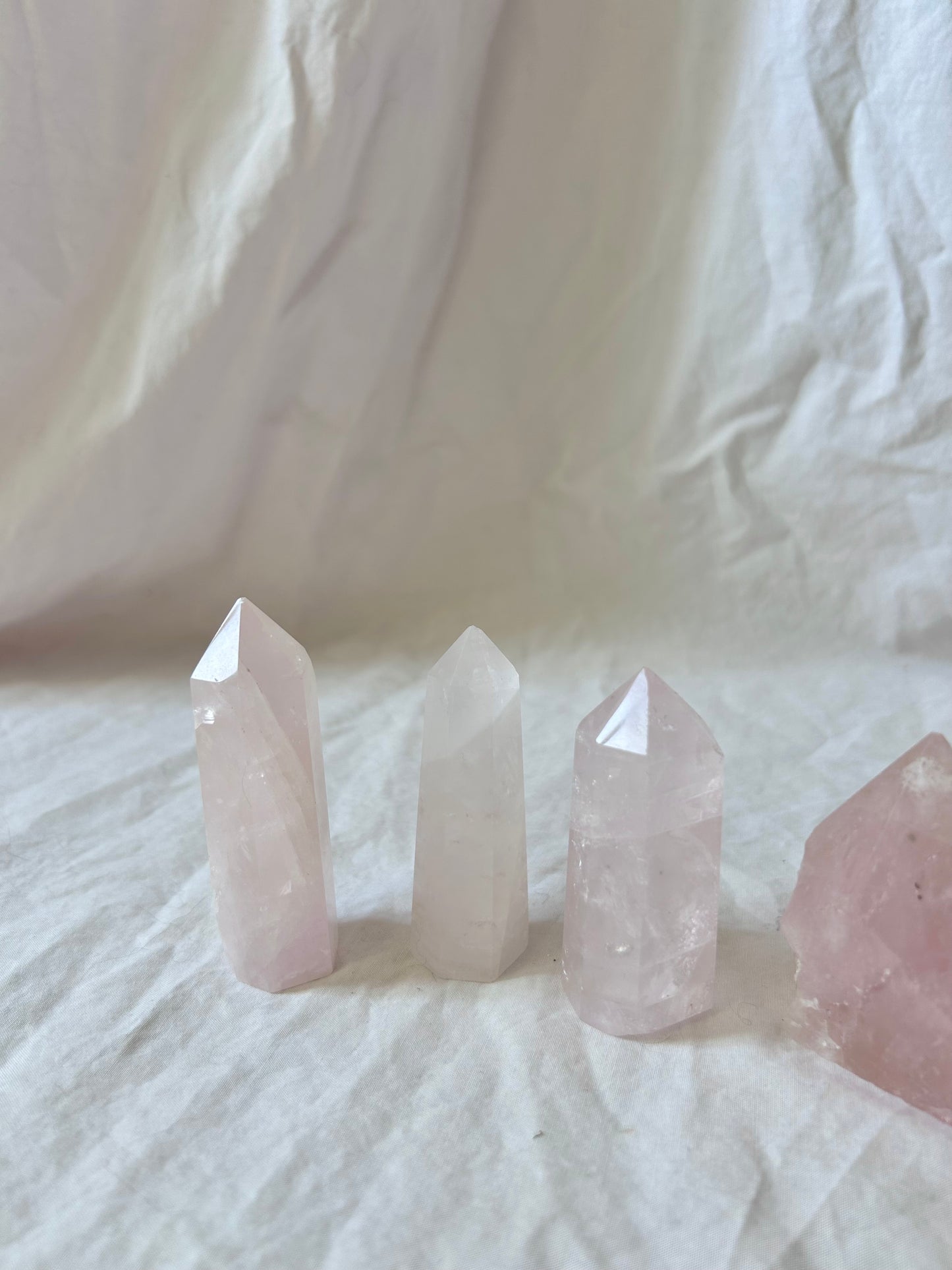 Rose quartz tower