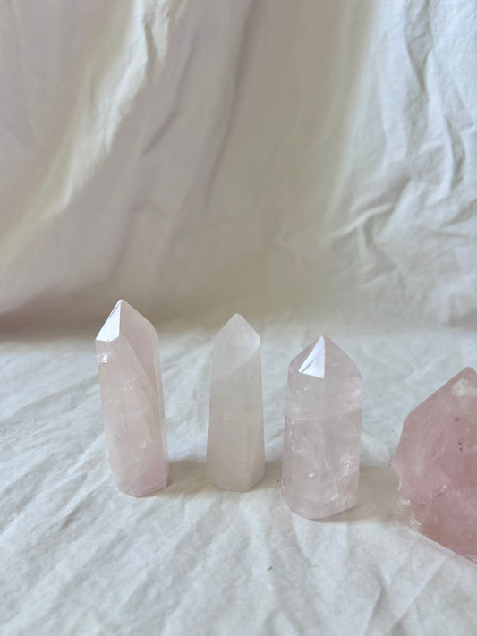 Rose quartz tower