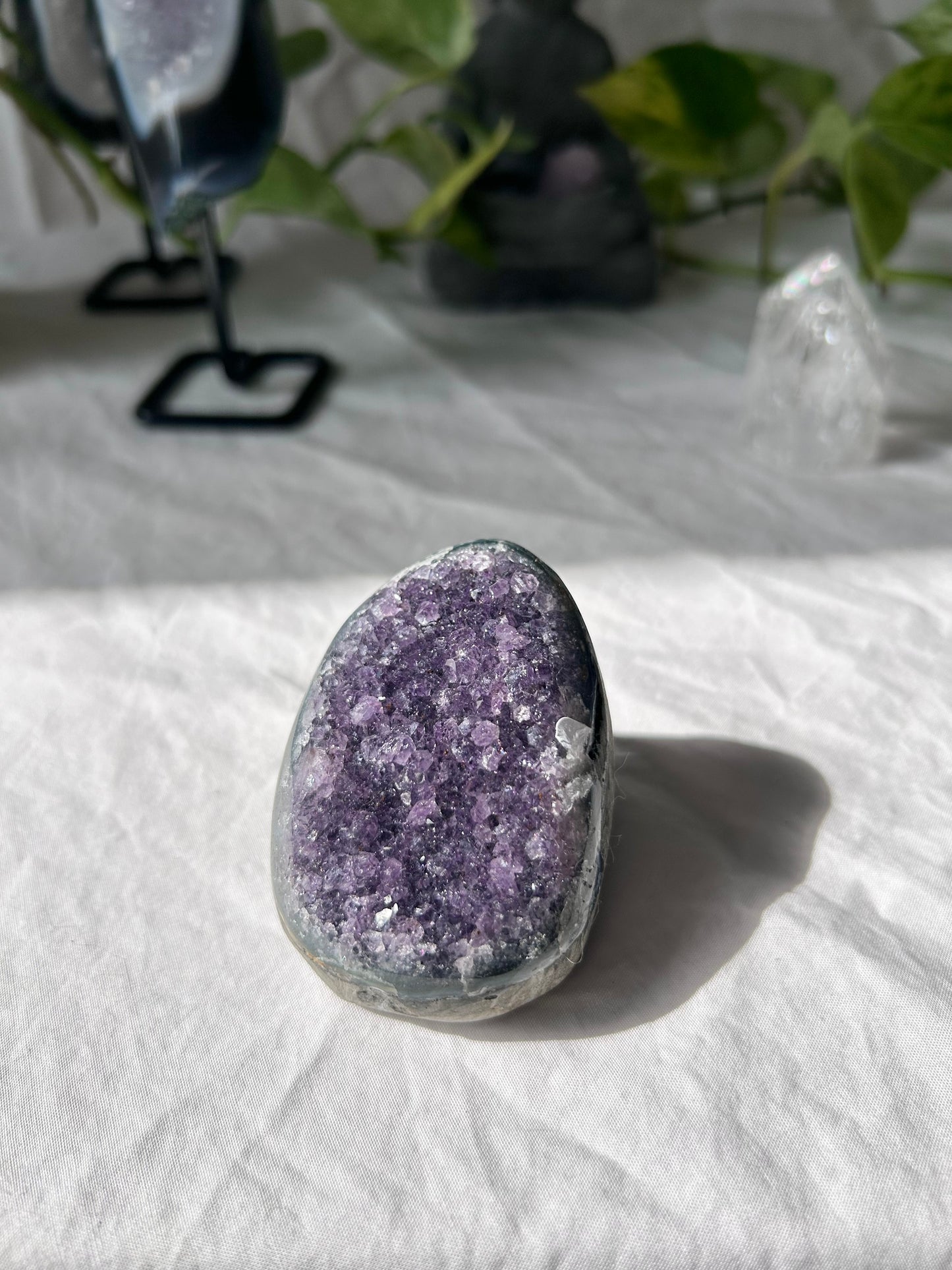 Deep fairy amethyst geode