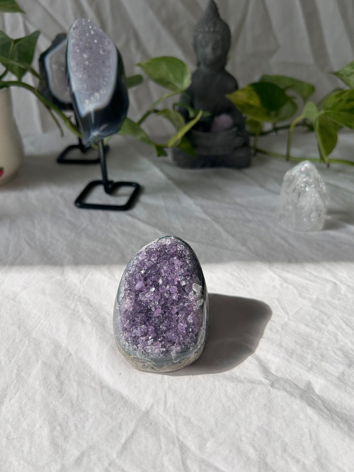 Deep fairy amethyst geode